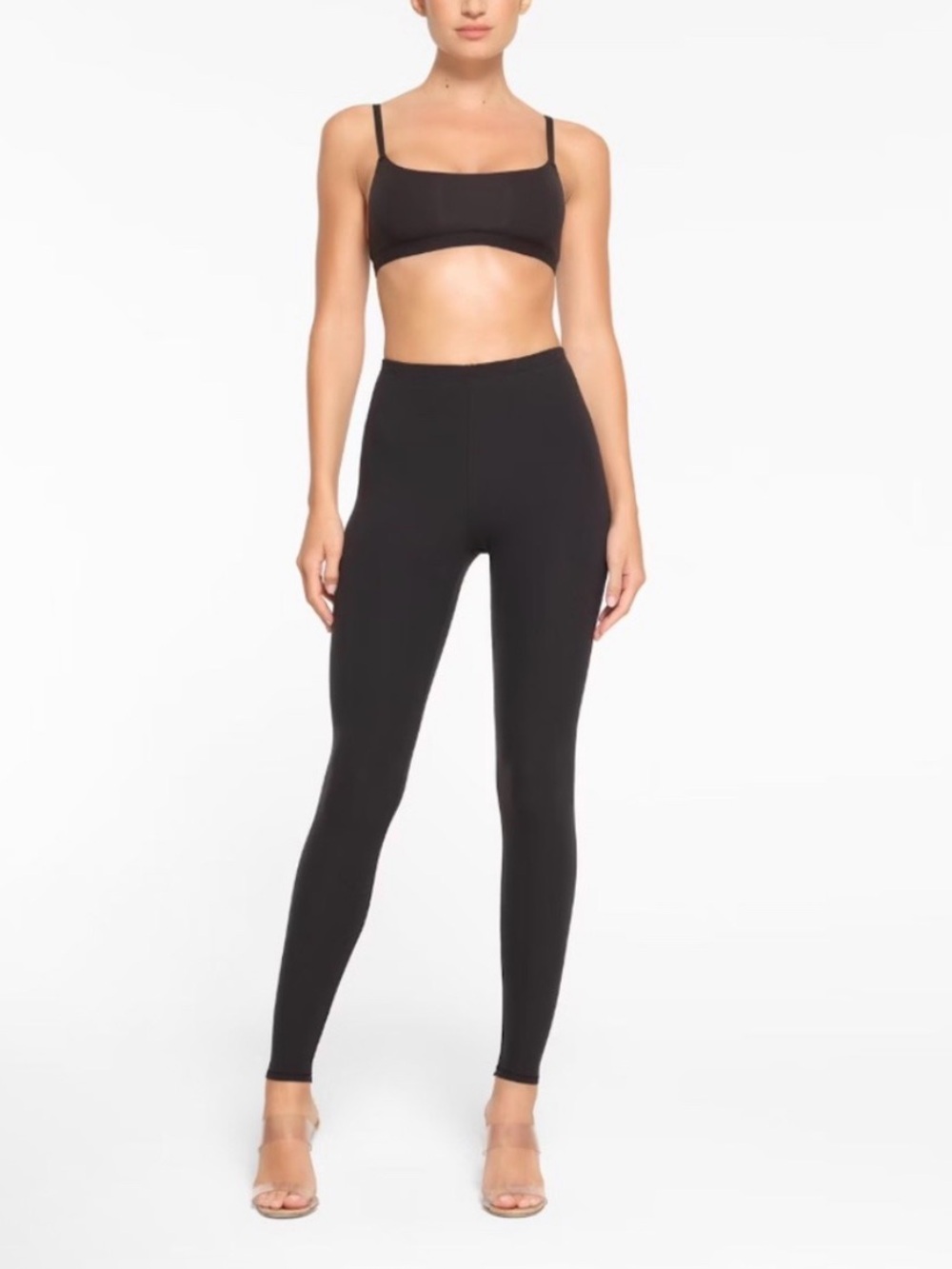 NWT SKIMS Fits Everybody Leggings Color Onyx Size XS